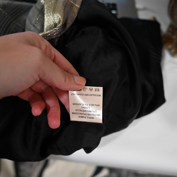 Jasmine Di Milo Size 6 Metallic Fit and Flare Mini Dress - Picture 12 of 12